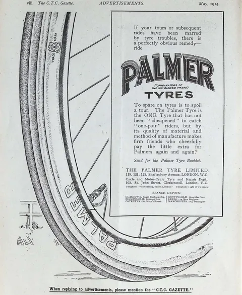 Palmer Tyres - originators of the six-ribbed tread