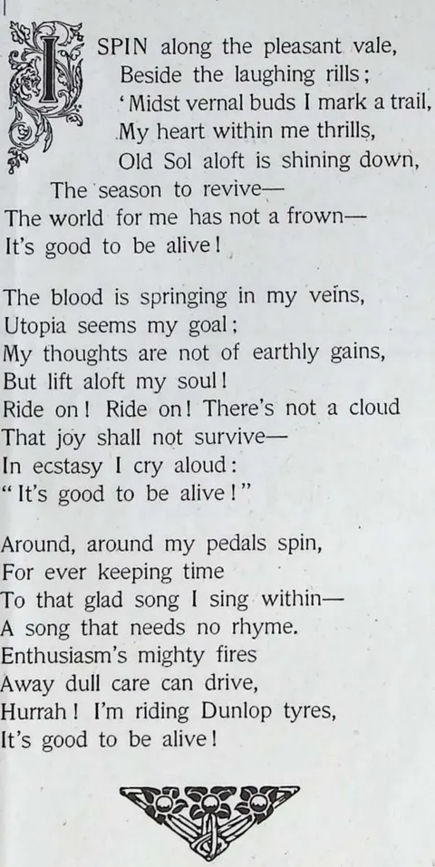 It's Good to be Alive! - Dunlop tyres verse