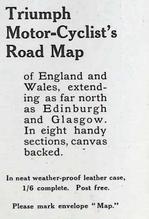 Triumph Motor-Cyclist's Road Map