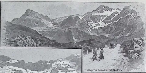 Near the summit of the Splugen