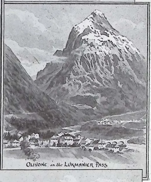 Olivone on the Lukmanier Pass