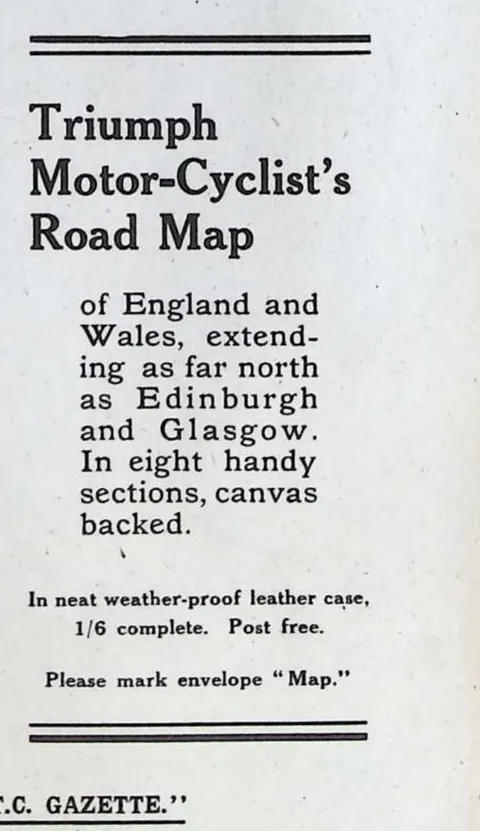 Triumph Motor-Cyclist's Road Map