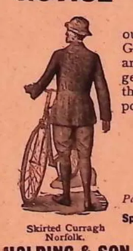Notice to New Members, Skirted Curragh Norfolk cycling suit