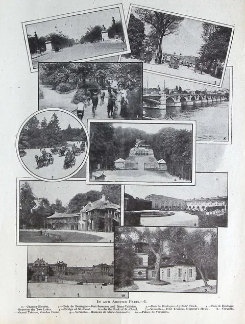 In and Around Paris - I (photographic plate)