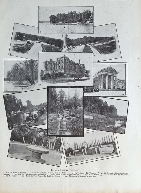 In and Around Paris - II (photographic plate)