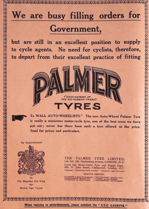 Palmer Tyres advertisement