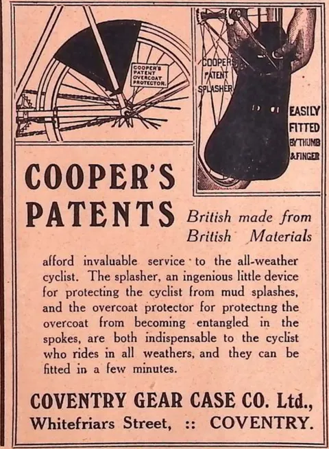Cooper's Patents advertisement