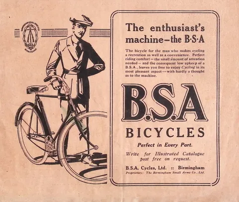 B.S.A. Bicycles - The enthusiast's machine