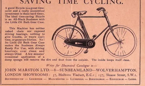 Saving Time Cycling - the All-Black Sunbeam
