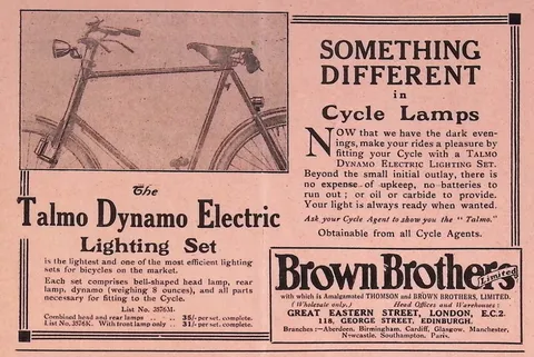 The Talmo Dynamo Electric Lighting Set