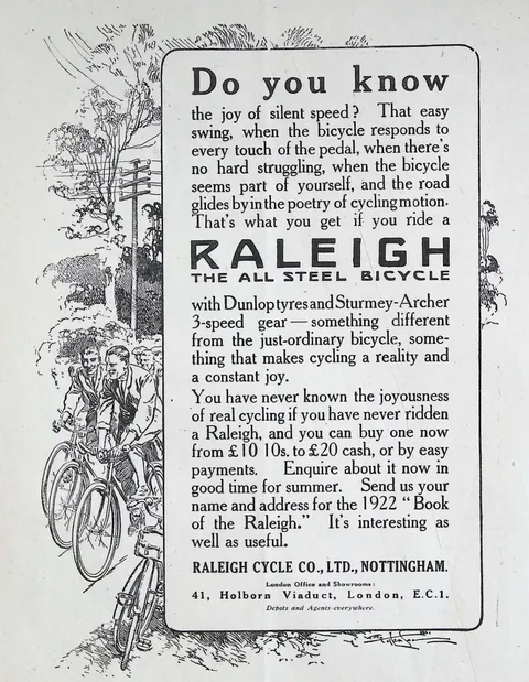 Raleigh, The All Steel Bicycle