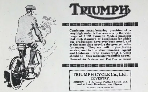 Triumph, Bicycles for 1922