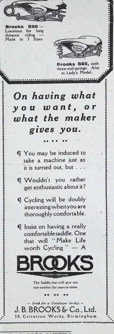 J. B. Brooks & Co., saddles