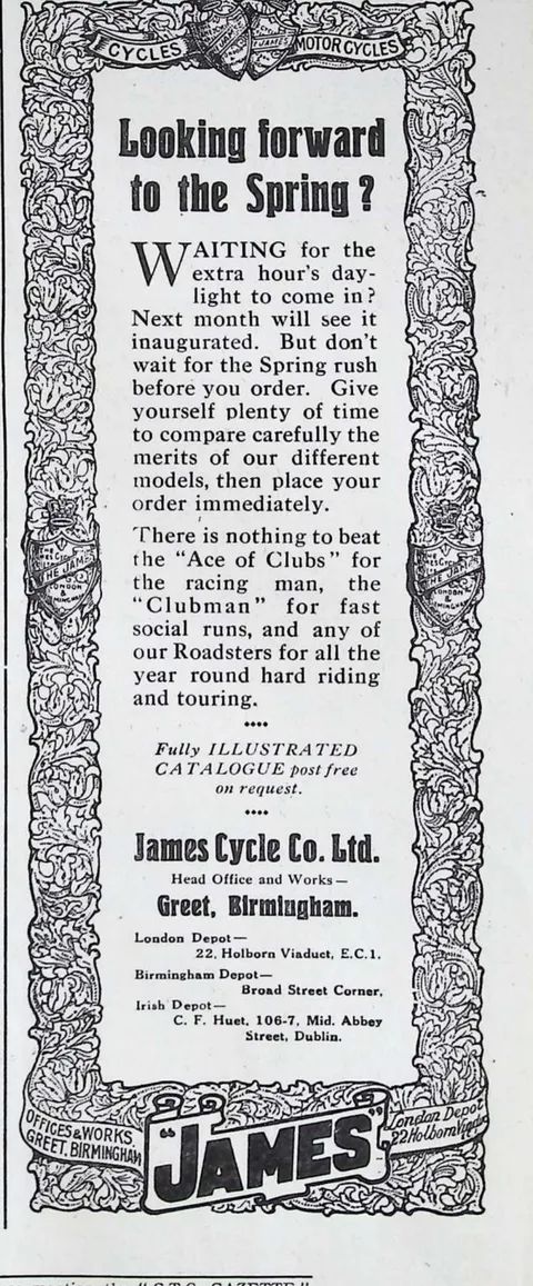 Looking forward to the Spring?, James Cycle Co.