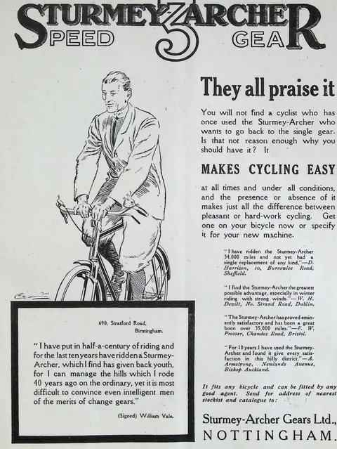 Sturmey-Archer 3-Speed Gear