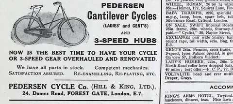 Pedersen Cantilever Cycles and 3-Speed Hubs