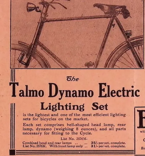 The Talmo Dynamo Electric Lighting Set