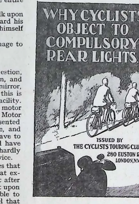 Why Cyclists Object to Compulsory Rear Lights