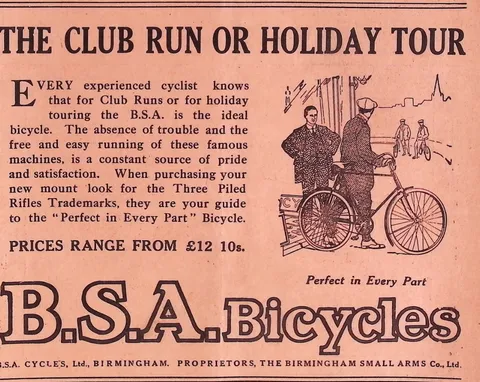 B.S.A. Bicycles - The Club Run or Holiday Tour
