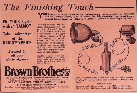 The Finishing Touch - Talmo Dynamo Electric Lighting Set
