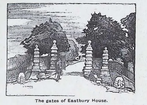 The gates of Eastbury House
