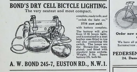 Bond's Dry Cell Bicycle Lighting