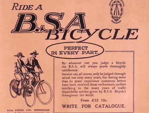 Ride a B.S.A. Bicycle
