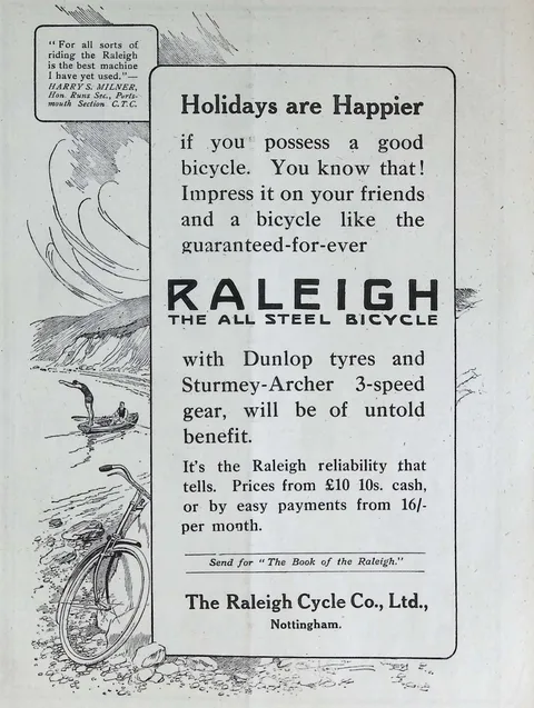 Holidays are Happier, Raleigh, the All Steel Bicycle