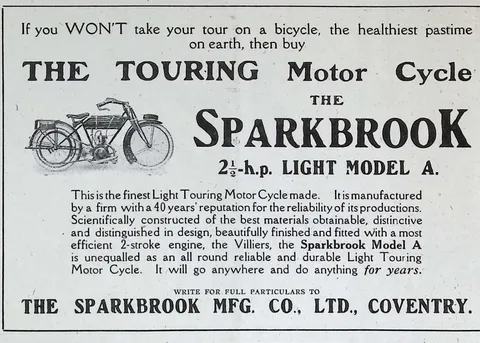 The Sparkbrook 2½-h.p. Light Model A Touring Motor Cycle