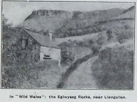 In "Wild Wales": the Eglwyseg Rocks, near Llangollen