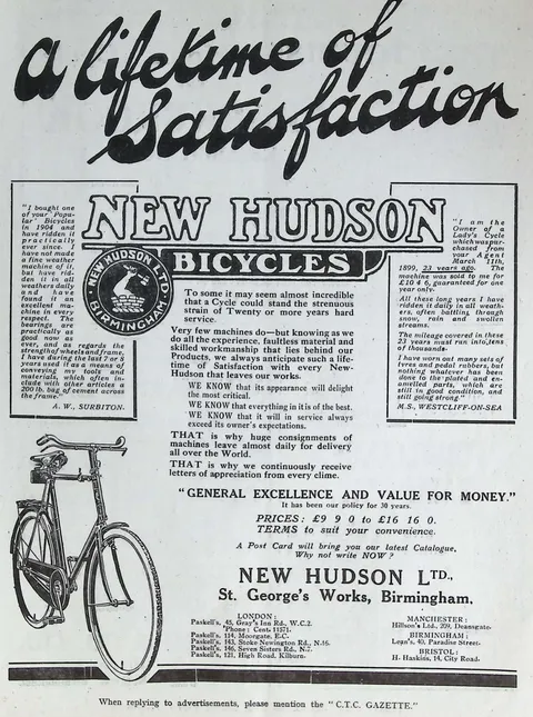 New Hudson Bicycles - A Lifetime of Satisfaction
