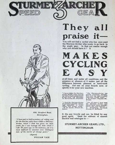 Sturmey-Archer 3-Speed Gear, They All Praise It