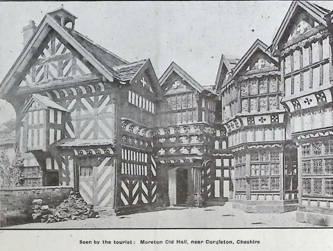 Seen by the tourist: Moreton Old Hall, near Congleton, Cheshire