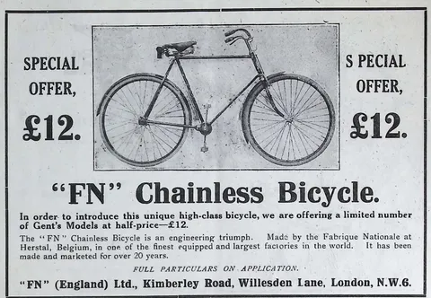 FN Chainless Bicycle, Special Offer £12