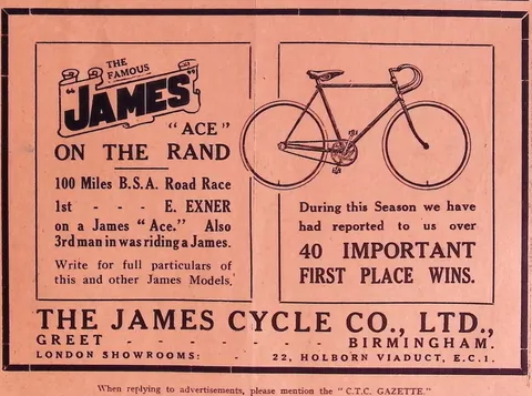 James Cycle Co. "Ace on the Rand"