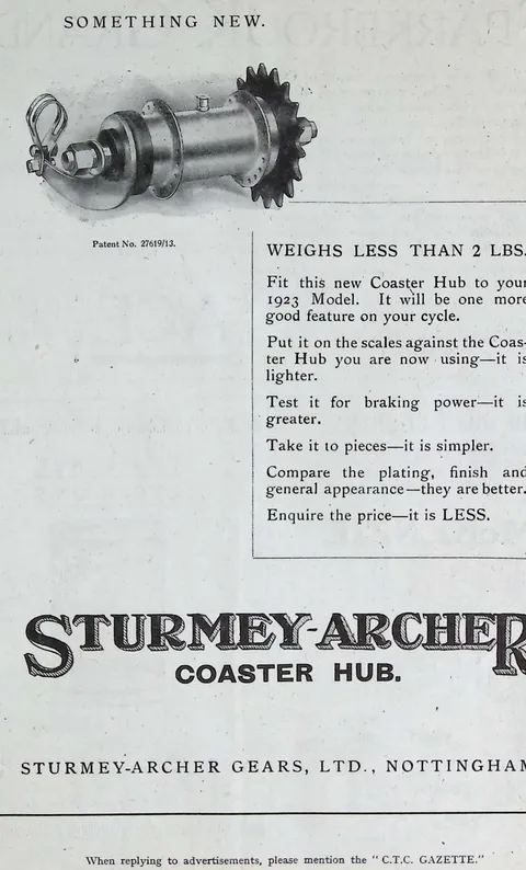 Sturmey-Archer Coaster Hub "Something New"