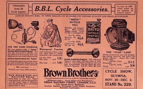 B.B.L. Cycle Accessories advertisement (Brown Brothers)
