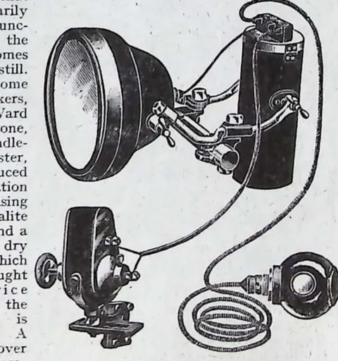 Voltalite electric-lighting set for motor-cycles