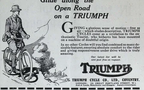 Triumph Cycles advertisement