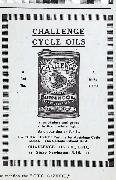 Challenge Cycle Oils advertisement