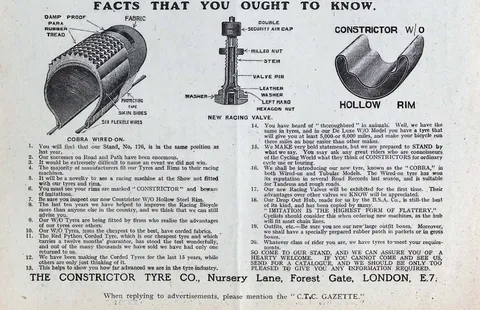Constrictor Tyre Co. advertisement