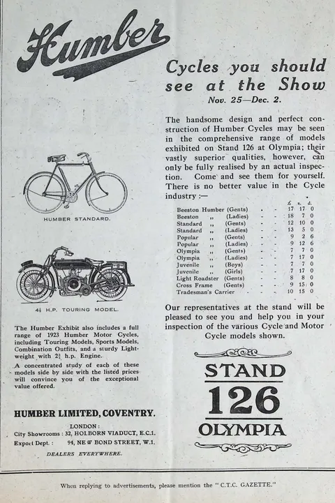 Humber advertisement