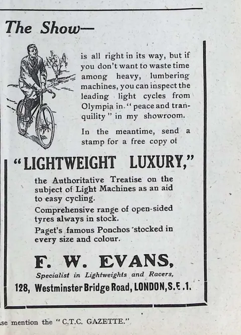 F. W. Evans 'The Show' advertisement