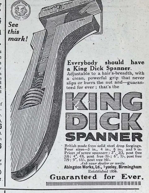 King Dick Spanner advertisement