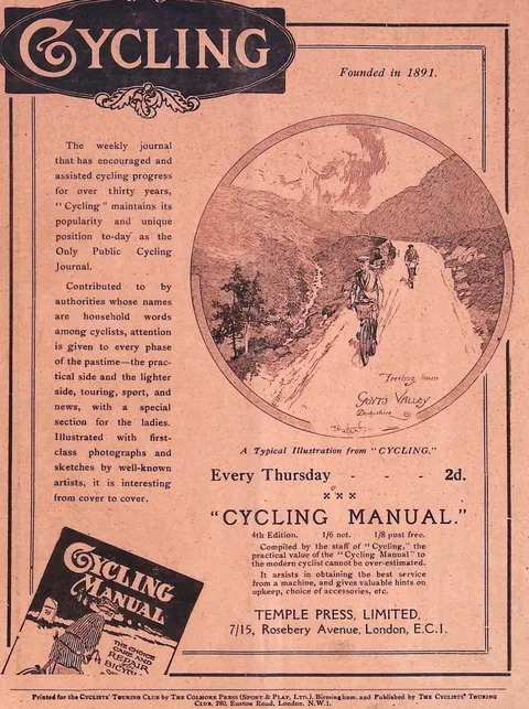 Cycling magazine advertisement