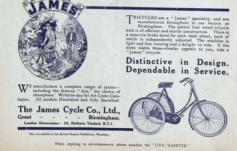 The Famous James - tricycles and cycles