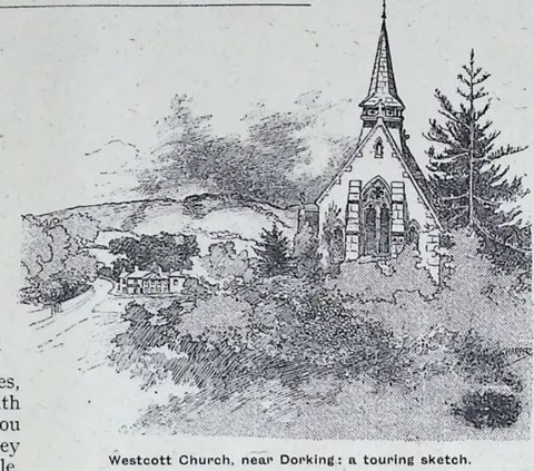 Westcott Church, near Dorking: a touring sketch