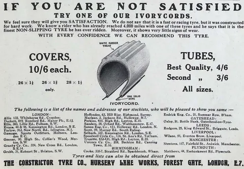 Ivorycord covers and tubes - The Constrictor Tyre Co.