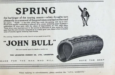 John Bull tyres - The Leicester Rubber Co.