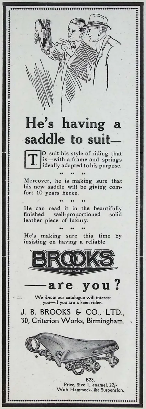 Brooks saddles - He's having a saddle to suit